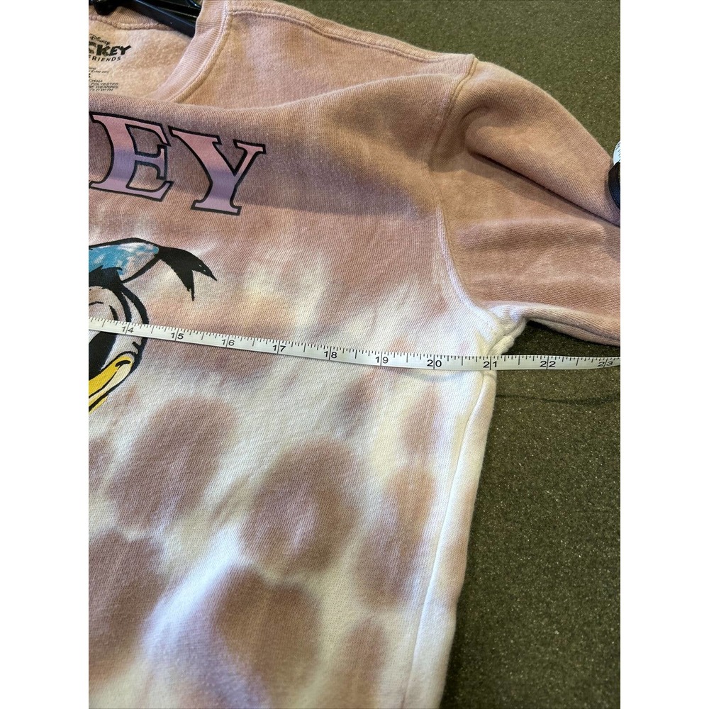 Mickey Mouse & Friends Women's Pink Tie Dye Sweatshirt Size M - Picture 5 of 5